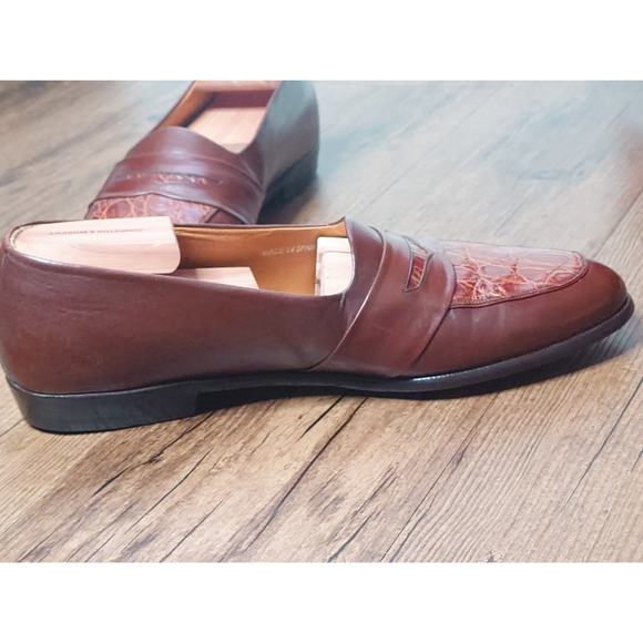 Johnston & Murphy Loafers Dress Shoes Tobacco Brown Size 10 M Made In Spain main image 6